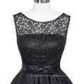 Grace Karin 2016 Sleeveless V-Back Black Lace Organza Cocktail Evening Prom Party Dress 8 Size US 2~16 GK001012-1